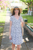 Leopard print breastfeeding dress 