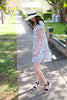 Relaxed silhouette leopard print breastfeeding dress