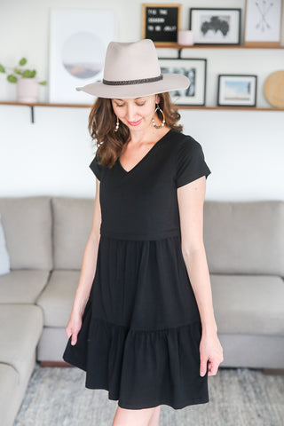 BRONTE T-SHIRT DRESS 2.0 BLACK