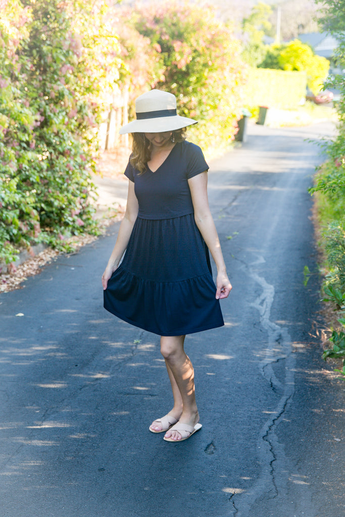 ARABELLA DRESS NAVY