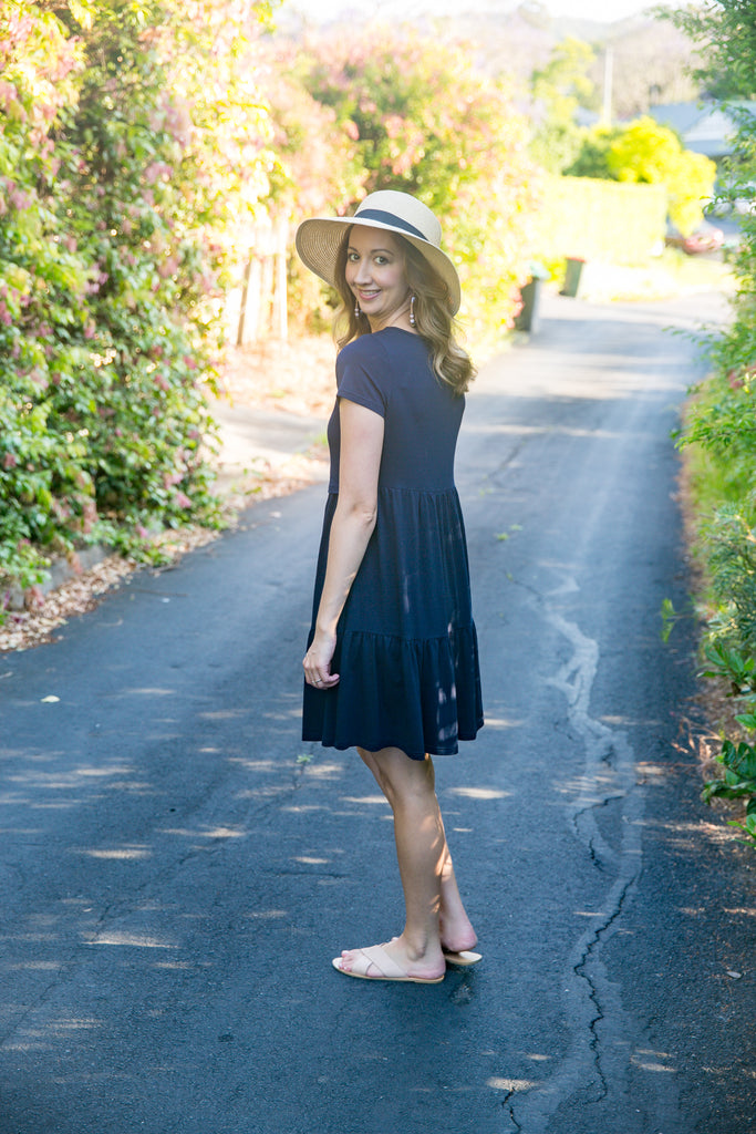 ARABELLA DRESS NAVY