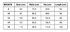 Bronte Breastfeeding T-Shirt Dress size chart. 